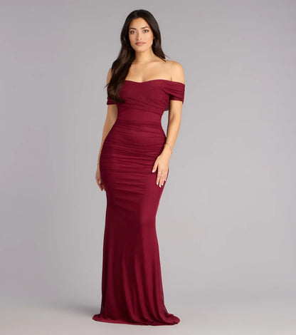 Allison Off-The-Shoulder Mermaid Formal Dress