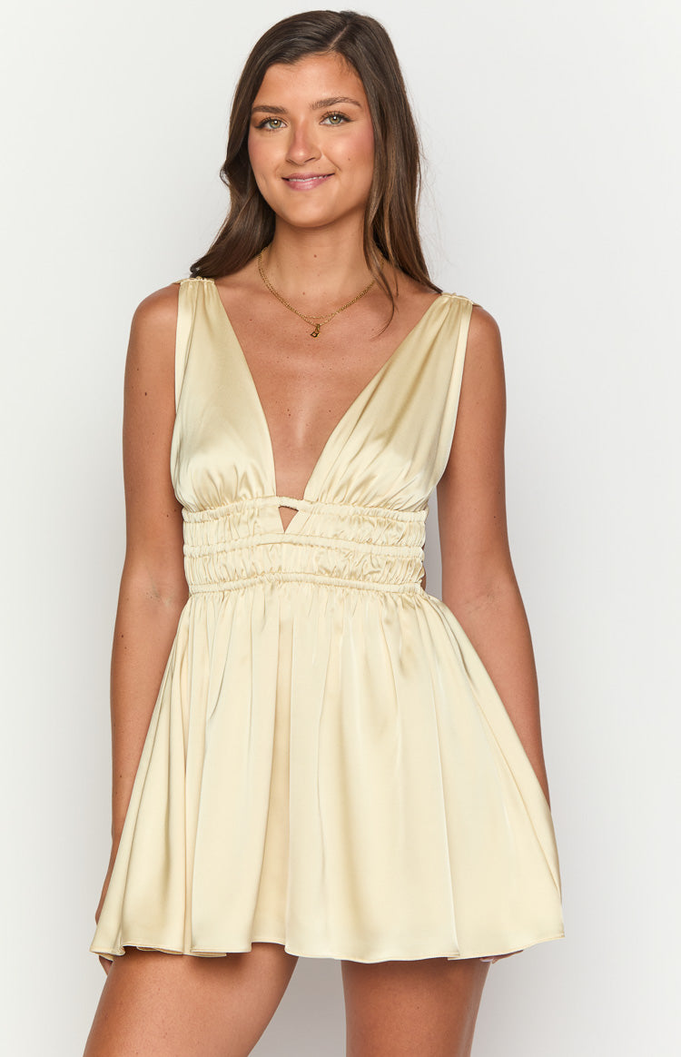Genovia Yellow Mini Dress