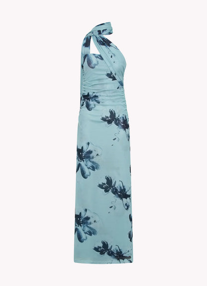 Songbird Maxi Dress - Blue Black Floral