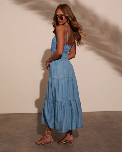 Simonah Tiered Midi Dress