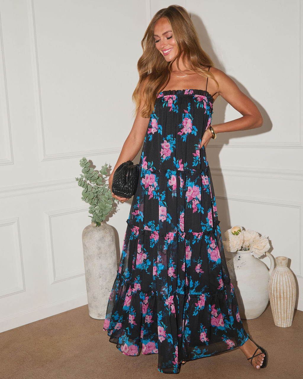 Boho Spritz Mesh Maxi Dress