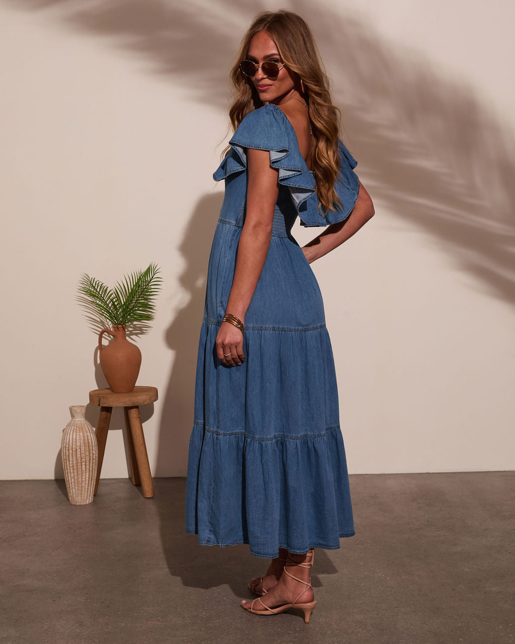 Penelope Chambray Midi Dress