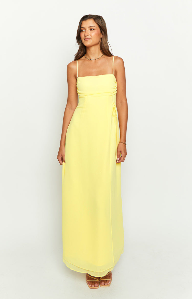 Flossie Yellow Maxi Sleeveless Dress