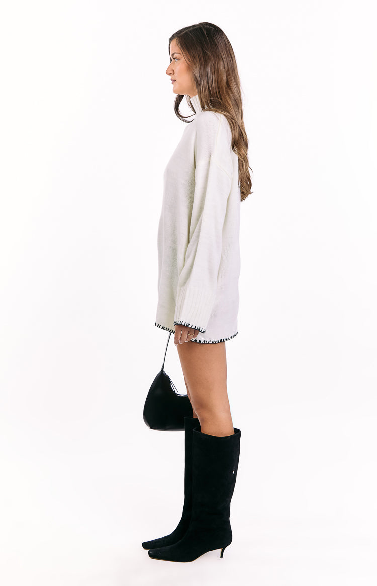 Flynn Cream Sweater Dress