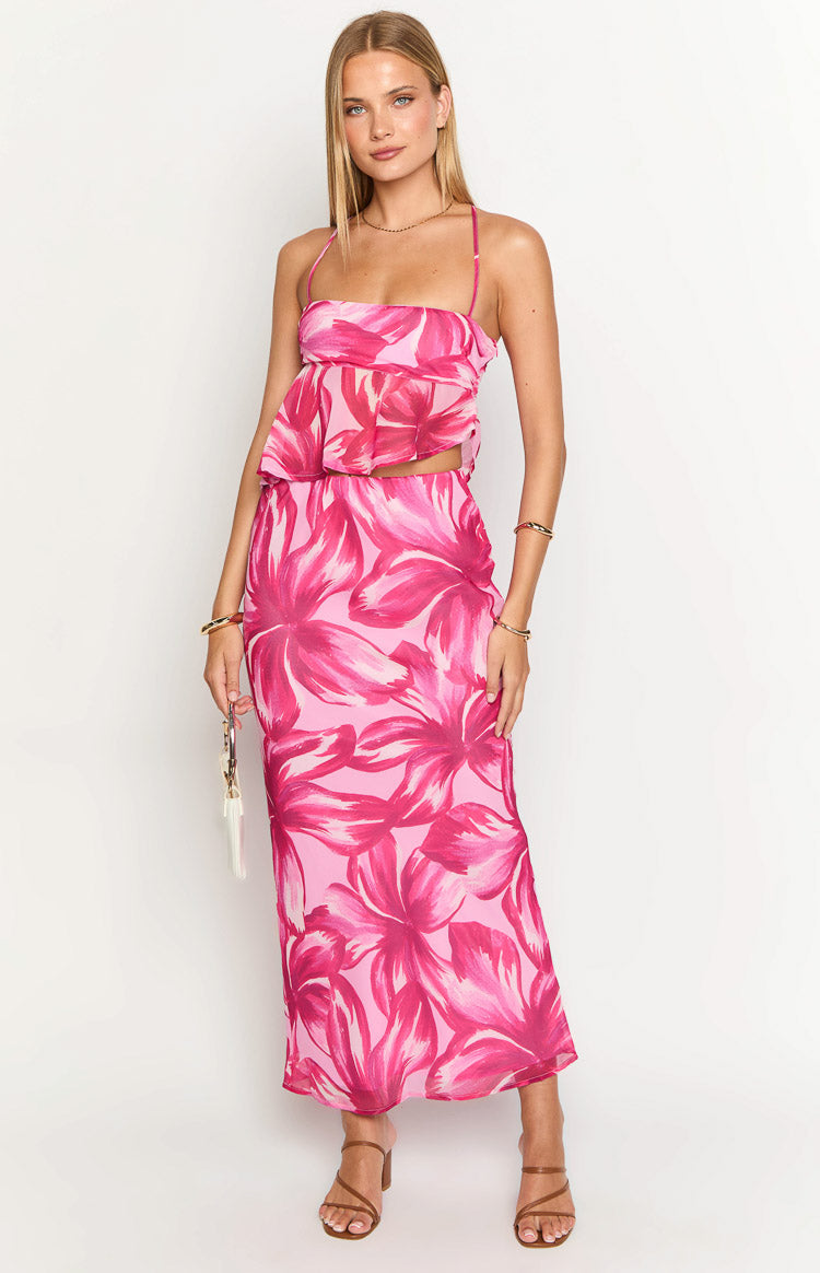 Karla Pink Floral Top