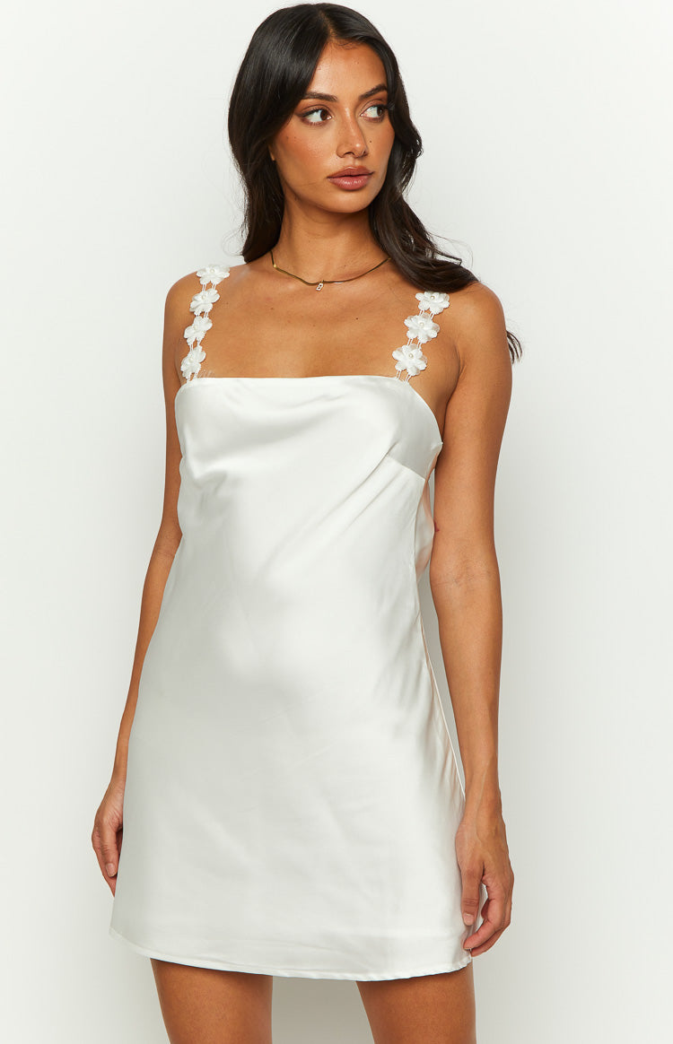 Love Bug White Mini Dress