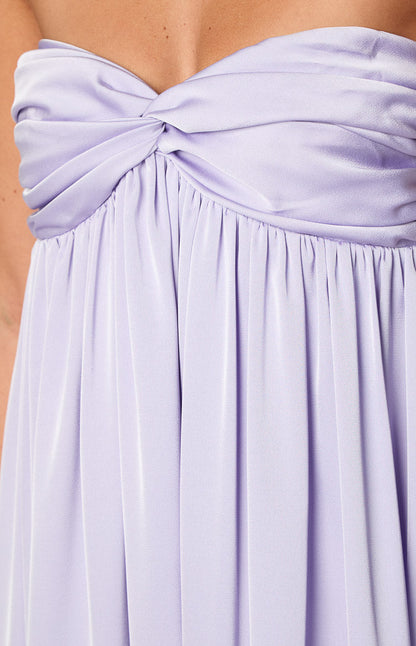Maiana Lilac Strapless Maxi Dress