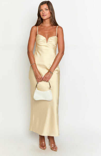 Silvy Yellow Maxi Dress