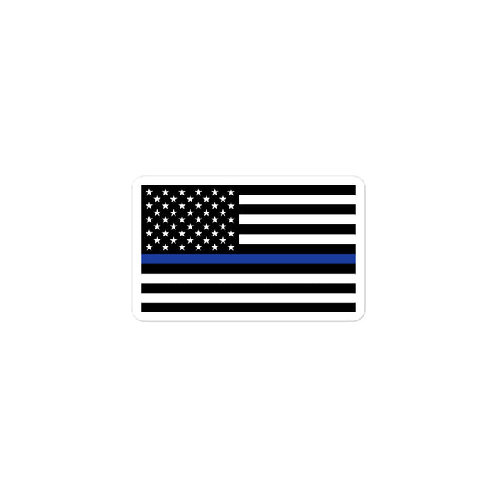 American Flag Thin Blue Line Decal - DS1