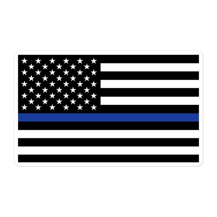 American Flag Thin Blue Line Decal - ZP1