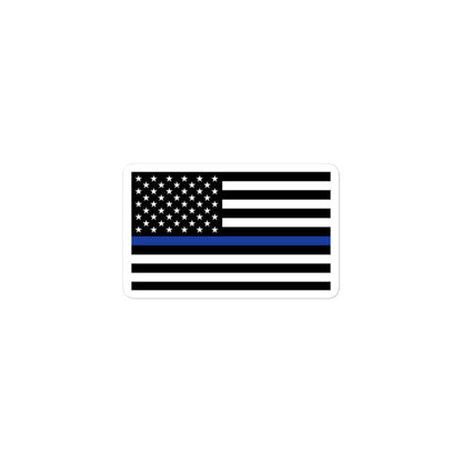 American Flag Thin Blue Line Decal - ZP1