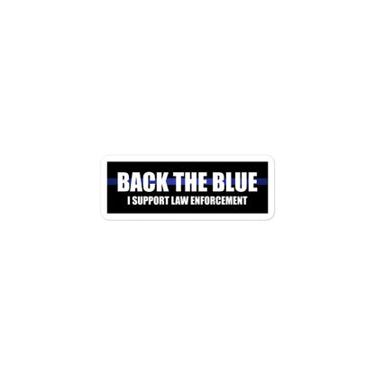 Back the Blue - I support Law Enforcement - Sticker - MB1