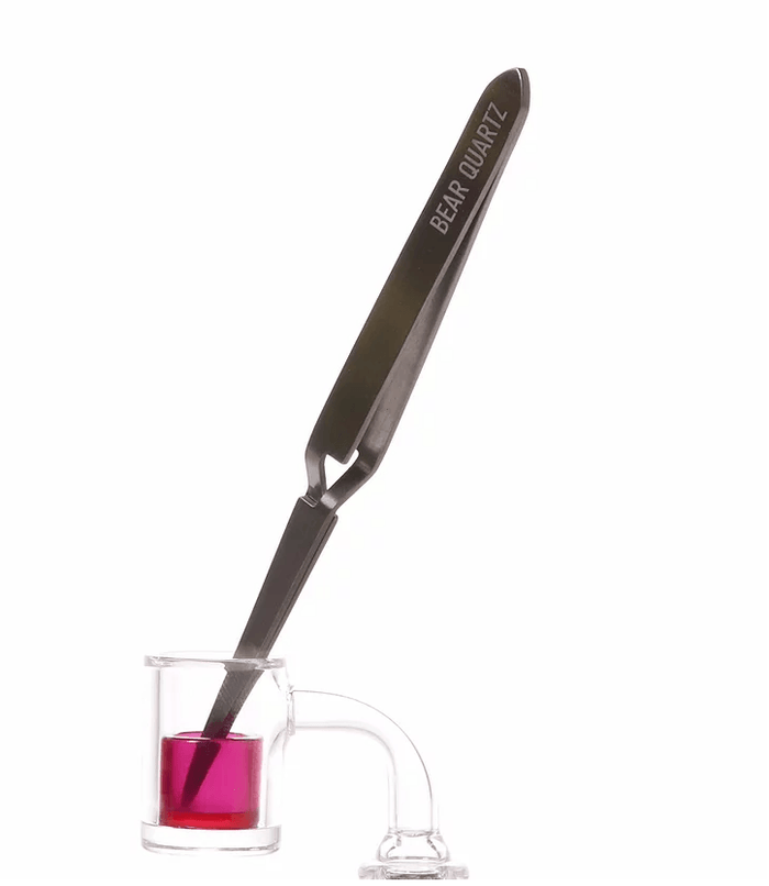 Bear Quartz Reverse Action Tweezers: Heat-Resistant Dab Tool, Effortless Grip, High Heat Resistance, Versatile Tool, Secure Handling of Quartz Inserts, Precise Handling of Small Items