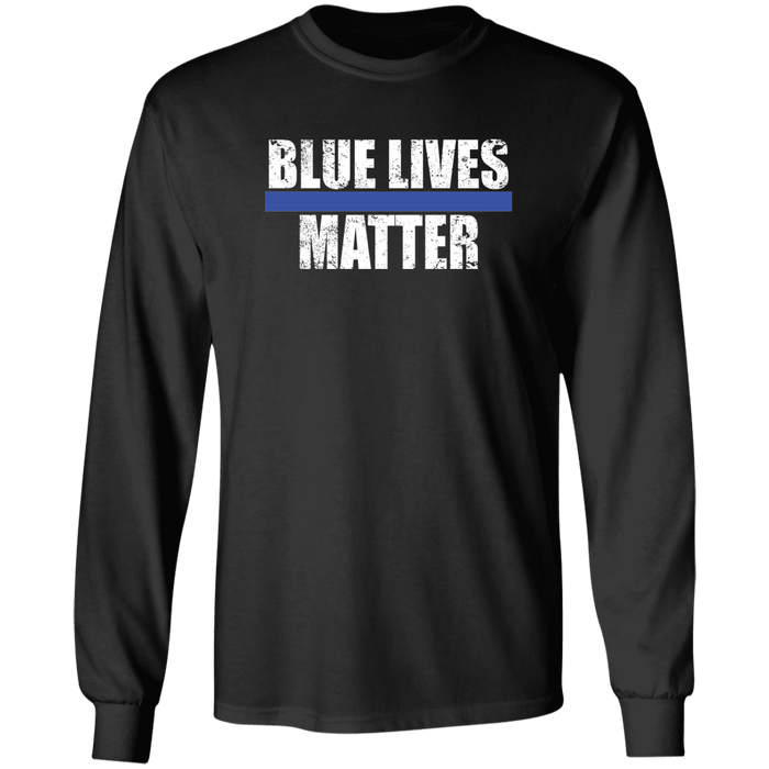"Blue Lives Matter" - Long Sleeve Shirt - FF1