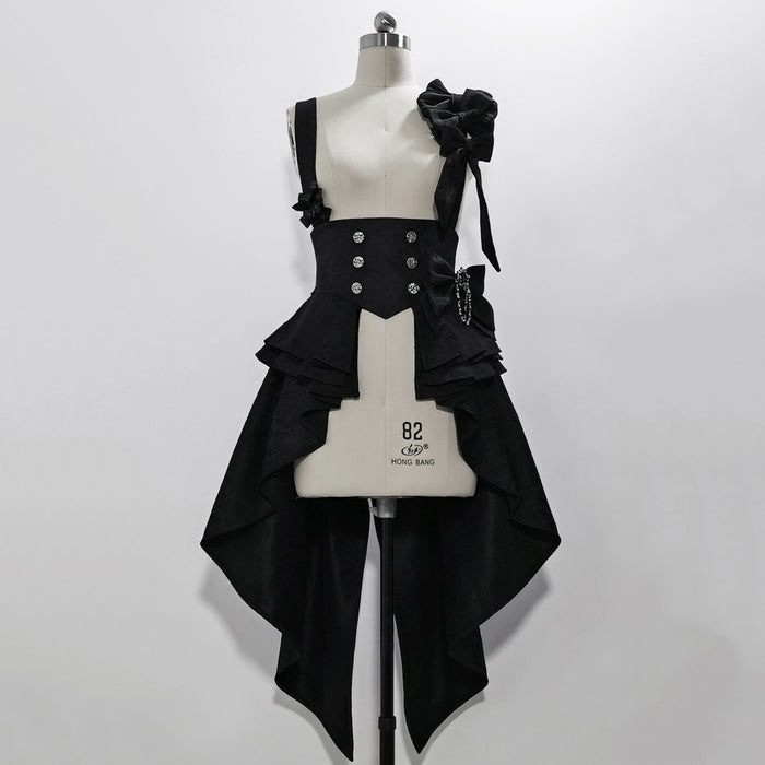 Bunny Theater Black Irregular Corset Belt