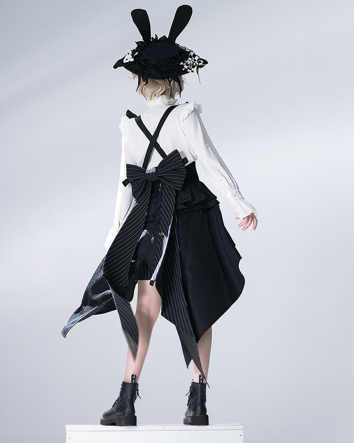 Bunny Theater Black Irregular Corset Belt