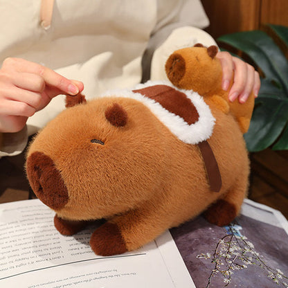 Capybara Family Plush Toy