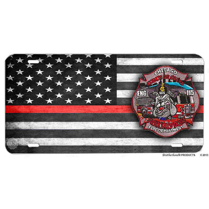 Chicago Fire Department Junkyard Dogs License Plate