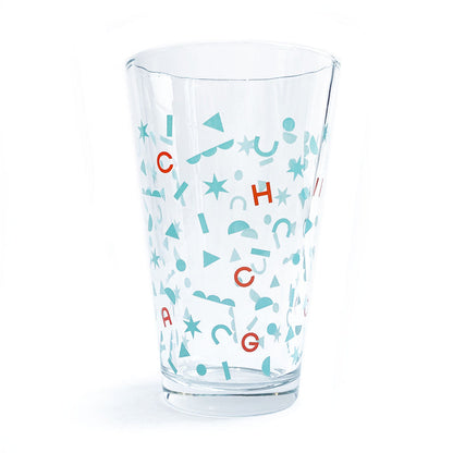 Chicago Shapes 16 oz Pint Glass