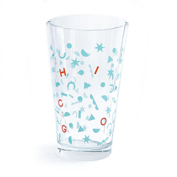 Chicago Shapes 16 oz Pint Glass