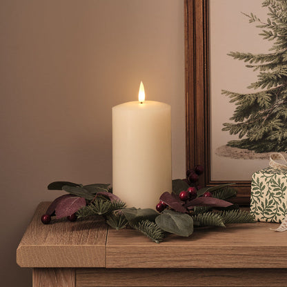 Christmas Joy Wreath Candle Ring