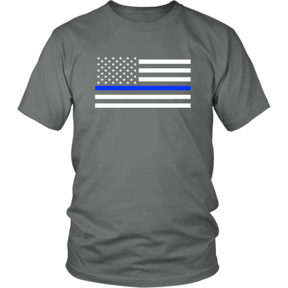 Classic Thin Blue Line Flag - Shirts + Hoodies