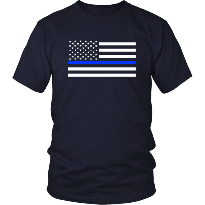 Classic Thin Blue Line Flag - Shirts + Hoodies