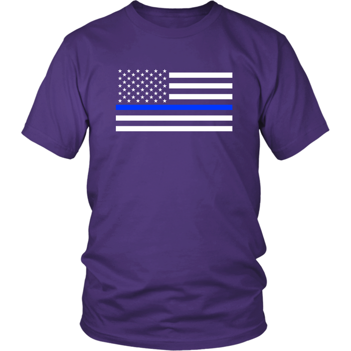 Classic Thin Blue Line Flag - Shirts + Hoodies