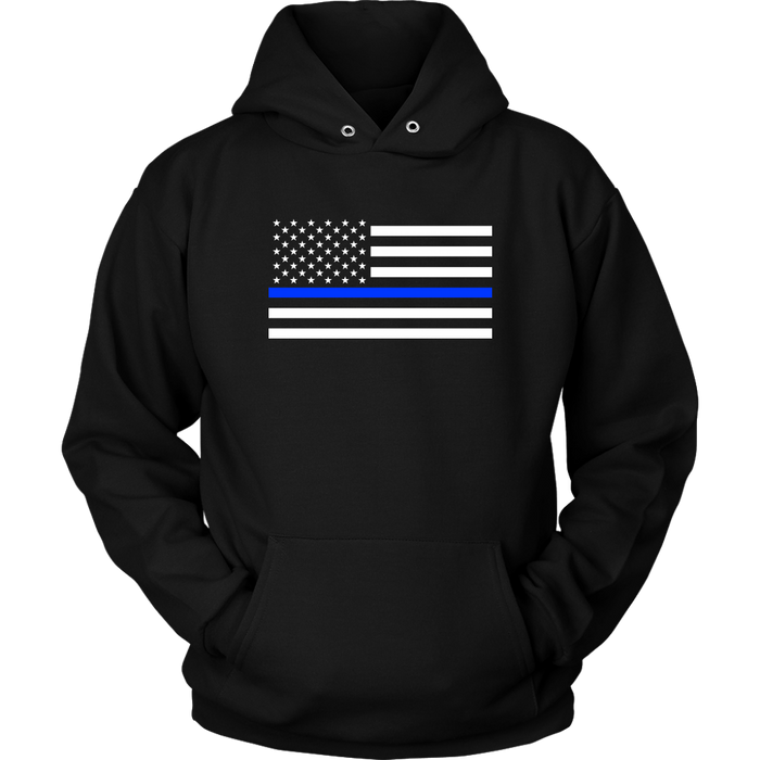 Classic Thin Blue Line Flag - Shirts + Hoodies