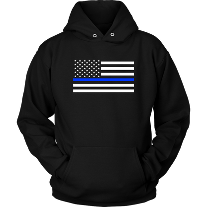 Classic Thin Blue Line Flag - Shirts + Hoodies