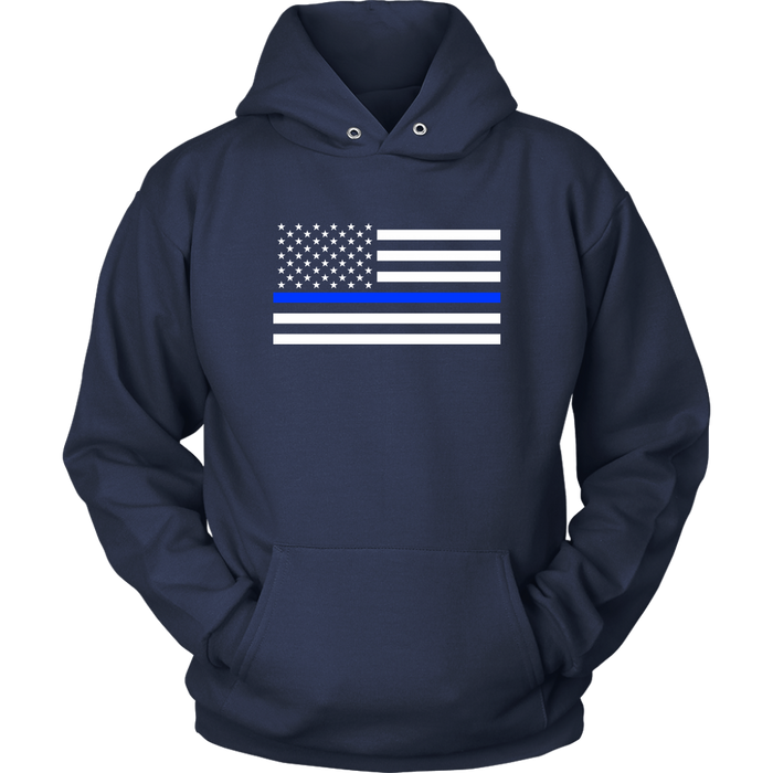 Classic Thin Blue Line Flag - Shirts + Hoodies