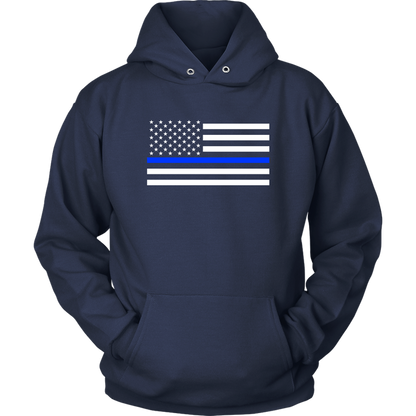Classic Thin Blue Line Flag - Shirts + Hoodies