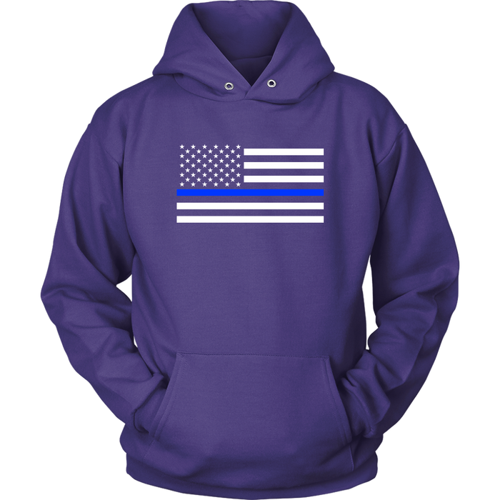 Classic Thin Blue Line Flag - Shirts + Hoodies
