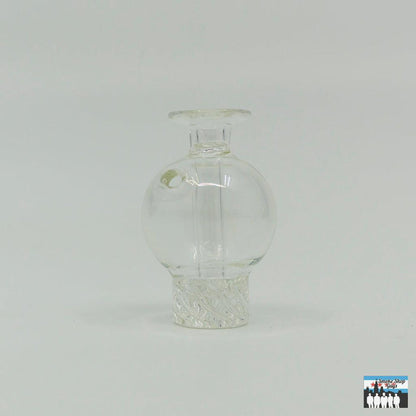 Clear 8-Hole GTR Spinner Cap – Enhanced Airflow for Dab Rigs: Features 8-Hole Design, Improved Vaporization, Airflow, Made from High-Quality Clear Glass, Durability, Enhances Efficiency, Flavor of Concentrates, Compatible with Various Bangers, Rigs, Perfect for Smoother, Flavorful Dabbing Sessions.