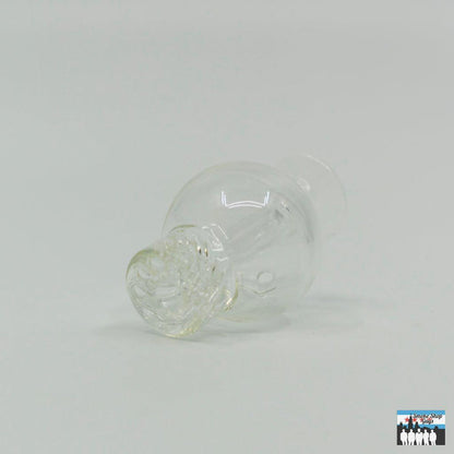Enhanced Airflow Spinner Cap: Clear 8-Hole GTR, Improved Vaporization, High-Quality Clear Glass, Durable, Enhances Efficiency, Flavor, Compatible with Bangers, Rigs, Smoother, Flavorful Dabbing.