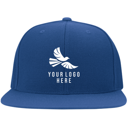 CMM Branded - Embroidered Flat Bill Twill Flexfit Cap - A1-1