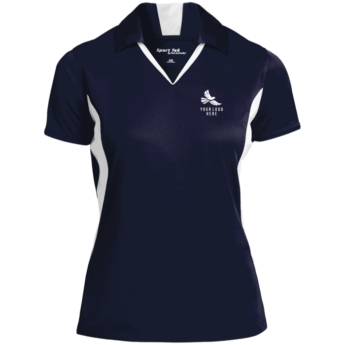 CMM Branded - LST655 Ladies' Colorblock Performance Polo - A1-1