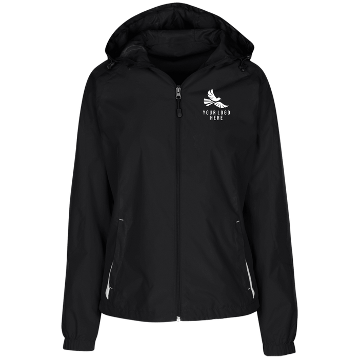 CMM Branded - LST76 Ladies' Jersey-Lined Hooded Windbreaker - A1-1