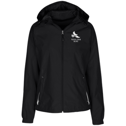 CMM Branded - LST76 Ladies' Jersey-Lined Hooded Windbreaker - A1-1