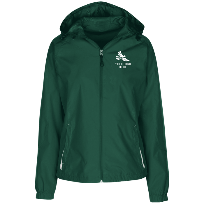 CMM Branded - LST76 Ladies' Jersey-Lined Hooded Windbreaker - A1-1