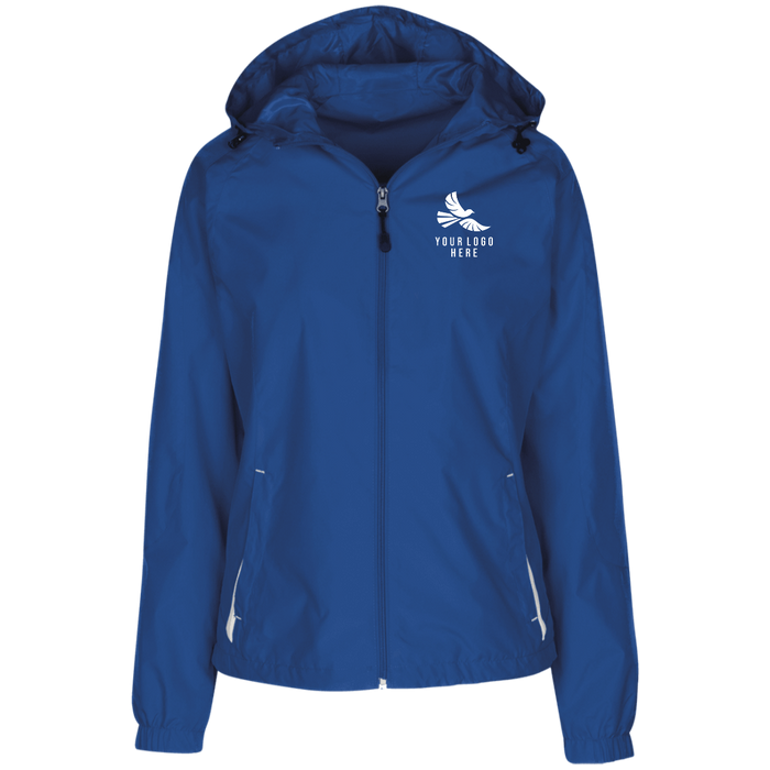 CMM Branded - LST76 Ladies' Jersey-Lined Hooded Windbreaker - A1-1