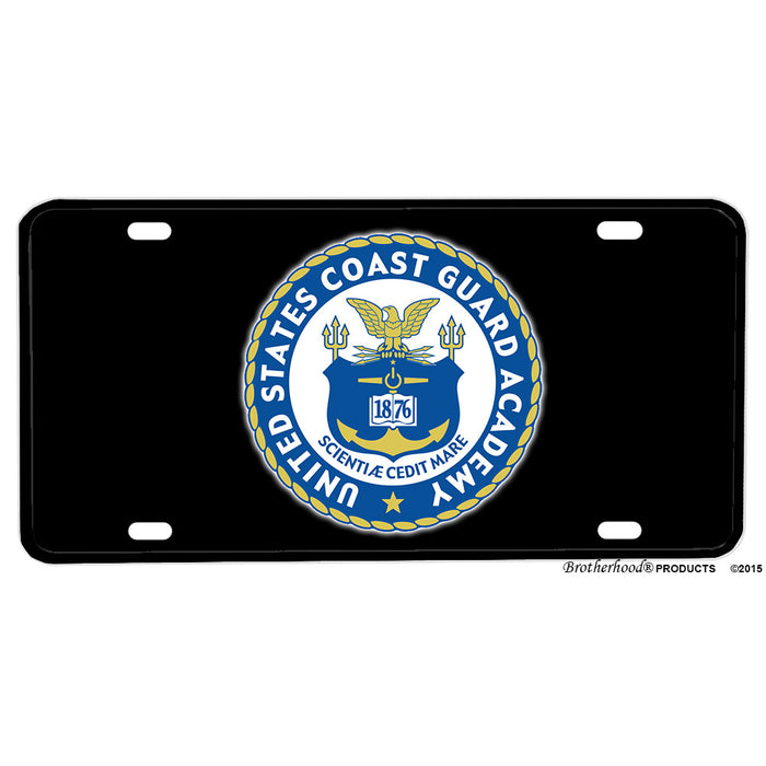 Coast Guard Academy Emblem Design Aluminum License Plate