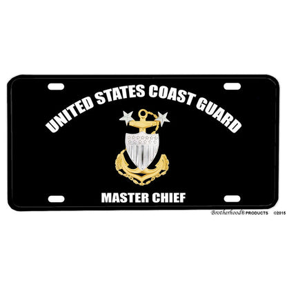 Coast Guard Master Chief Petty Officer License Plate
