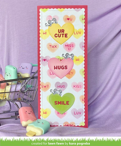 conversation heart stencils