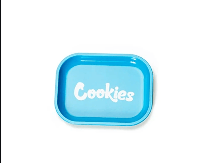 Cookies Branded Small Tray: Compact Design, Durable Material, Cookies Logo, Easy Cleanup, Functional Design, Portable Smoking Accessory.