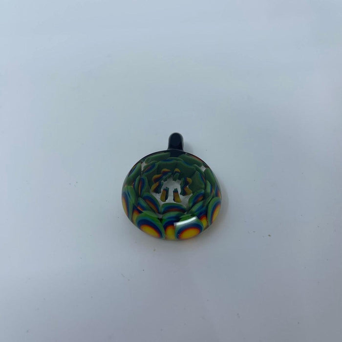 Crowman Glass Art Pendants: Dotstack Design, Handcrafted, Assorted Colors, Wearable Glass Art, Collectible Pendants