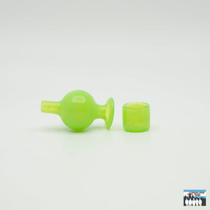 Matching Bubble Cap Insert Set: Curse Glass, Ensures Better Vapor Production, Improved Airflow and Heat Retention, Handcrafted with Precision, Compatible with a Variety of Rigs and Bangers, Versatile Use, Enhance Your Setup, Premium-Quality Glass