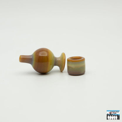 Premium Glass Bubble Cap Insert Set: Curse Glass, Bubble Cap & Insert Combo, Ensures Better Vapor Production, Improved Airflow and Heat Retention, Handcrafted with Precision, Compatible with a Variety of Rigs and Bangers, Versatile Use, Enhance Your Setup, Premium-Quality Glass