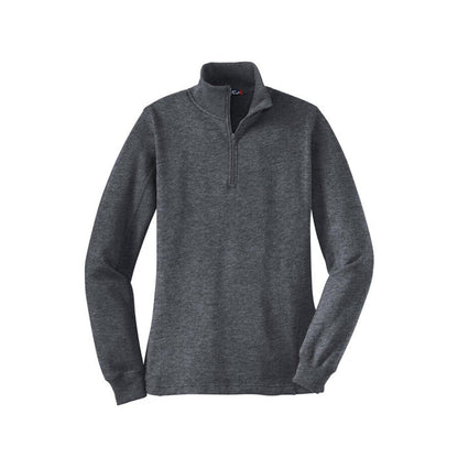 Custom Logo: 1/4-Zip Fleece Pullover (Ladies) - Various Colors