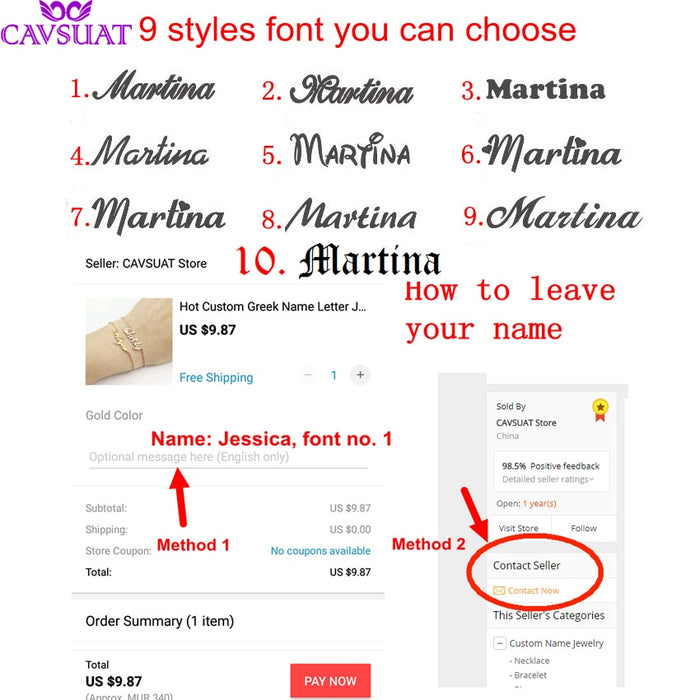 Customized Necklace - Version 12